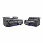 Dusk Microfibre Electric Recliner 3+2 Seater Sofa Set