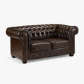 Windsor Leather 2 Seater - Antique Brown