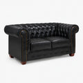 Windsor Leather 2 Seater - Black