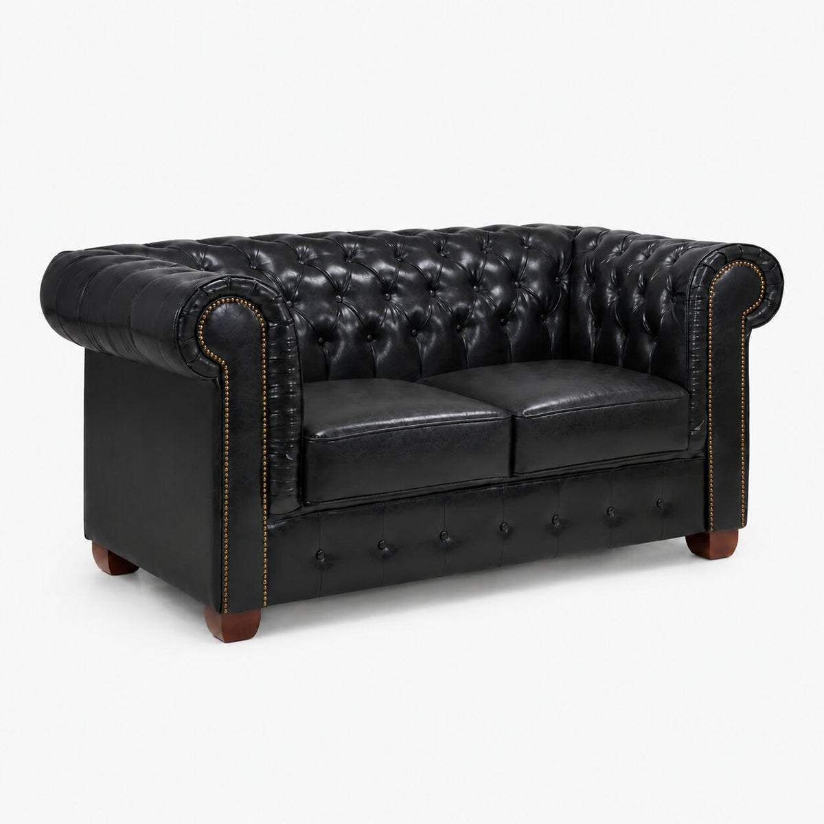 Windsor Leather 2 Seater - Black