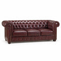 Windsor Leather 3 Seater - Oxblood