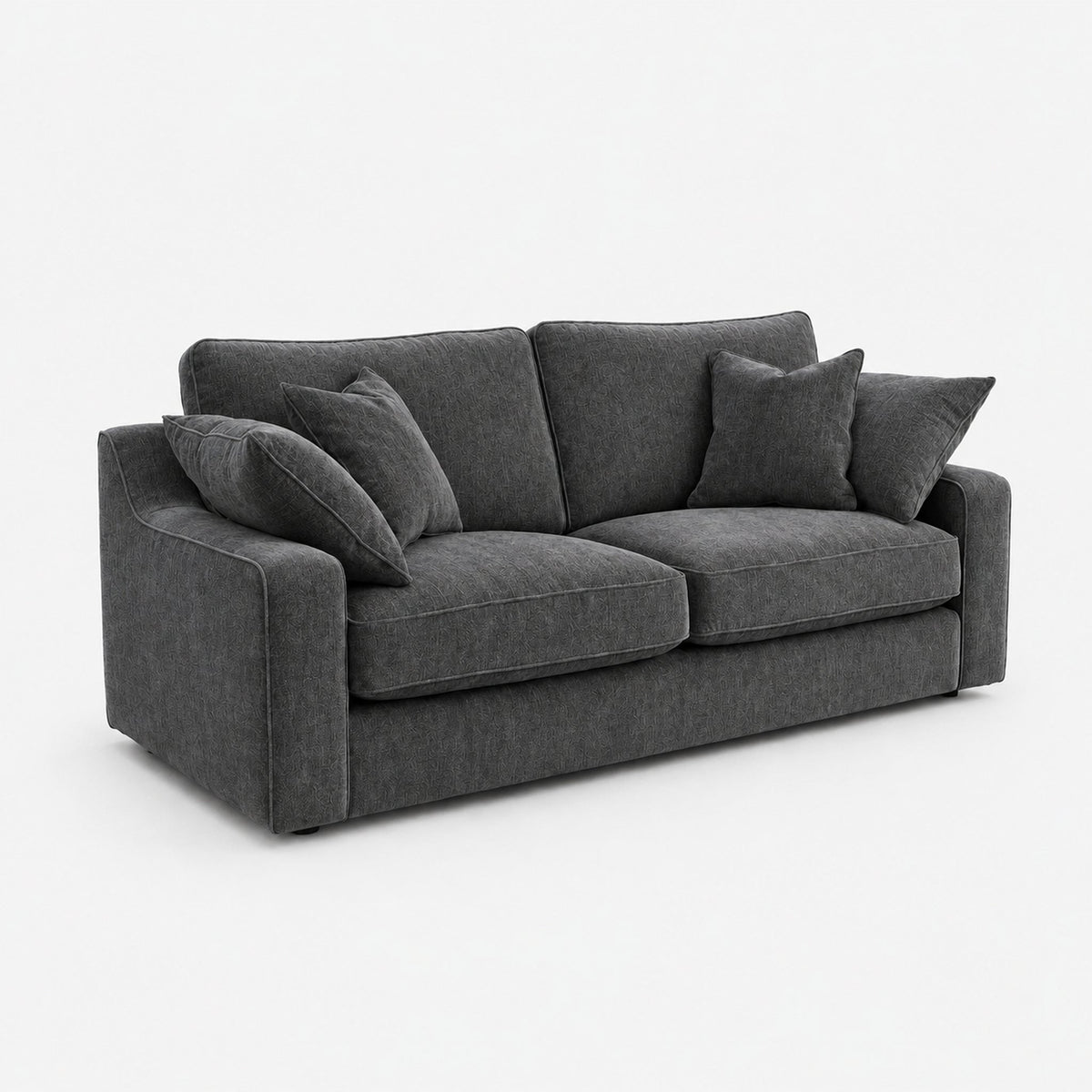Alderley 3 Seater Sofa — Smoked Steel — clean studio