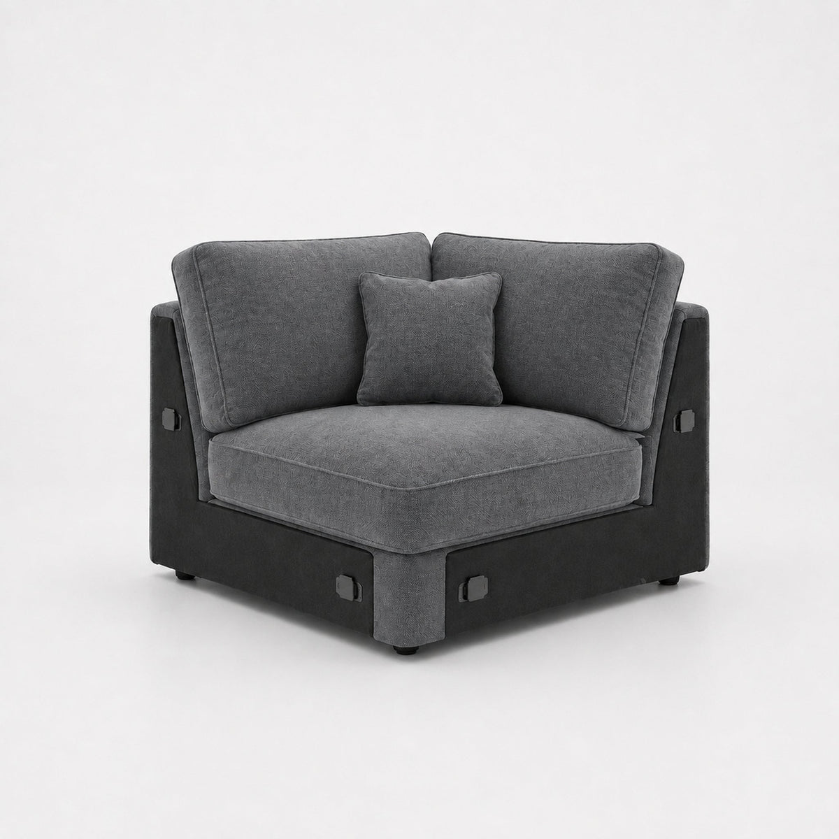 Alderley Corner Module — Smoked Steel — clean studio