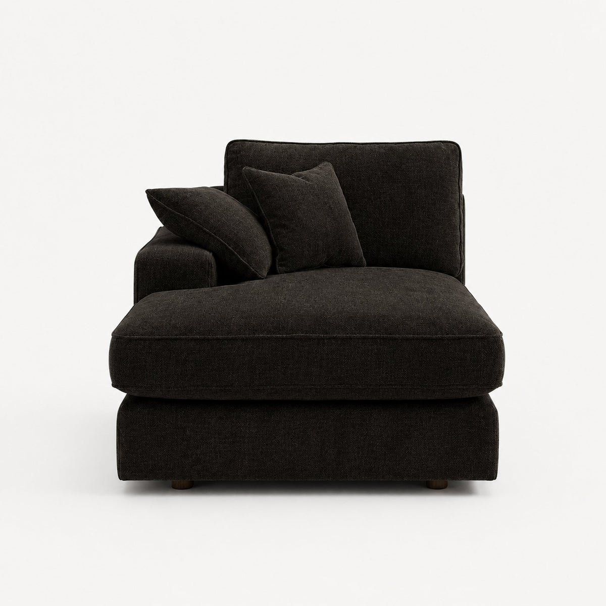 Alderley One-Arm Chaise Module — Double Espresso — clean studio