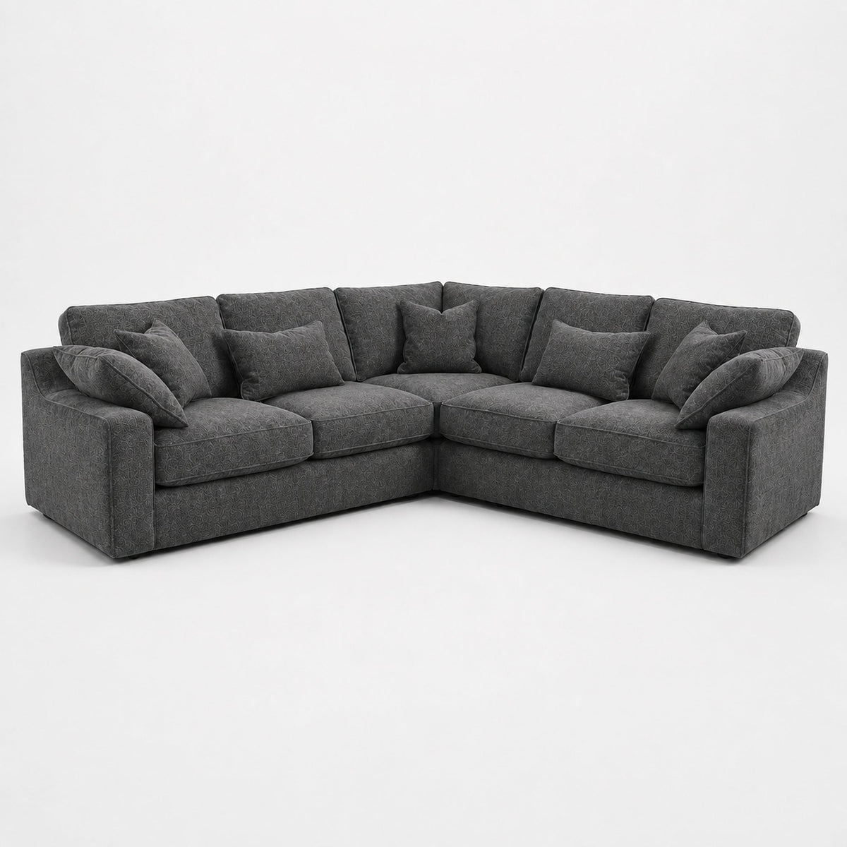 Alderley XL Corner Sofa — Smoked Steel — clean studio