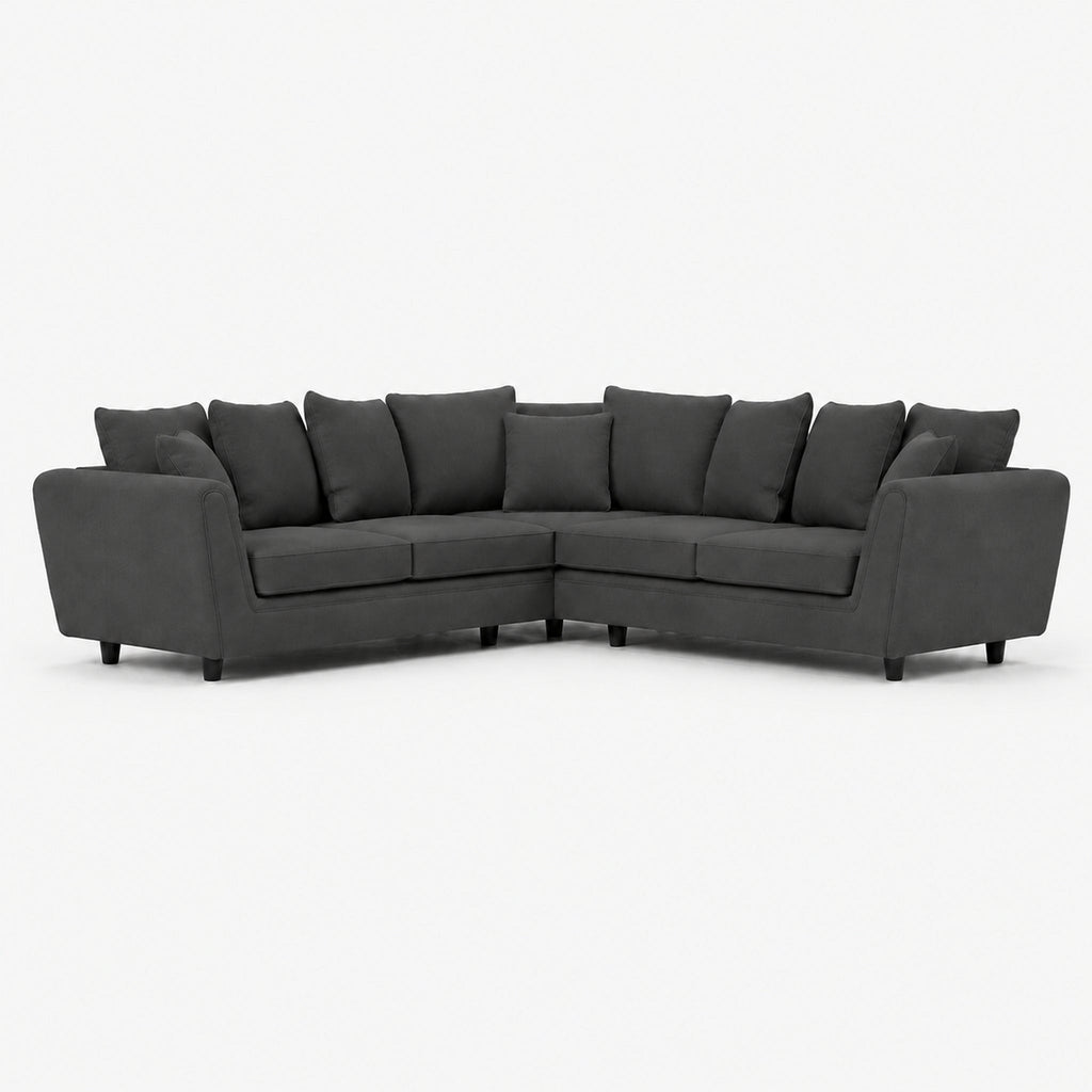 Aldgate Double Corner Sofa — Luxe Steel — clean studio