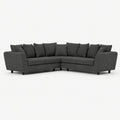 Aldgate Double Corner Sofa — Luxe Steel — clean studio
