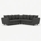 Aldgate Double Corner Sofa — Luxe Steel — clean studio
