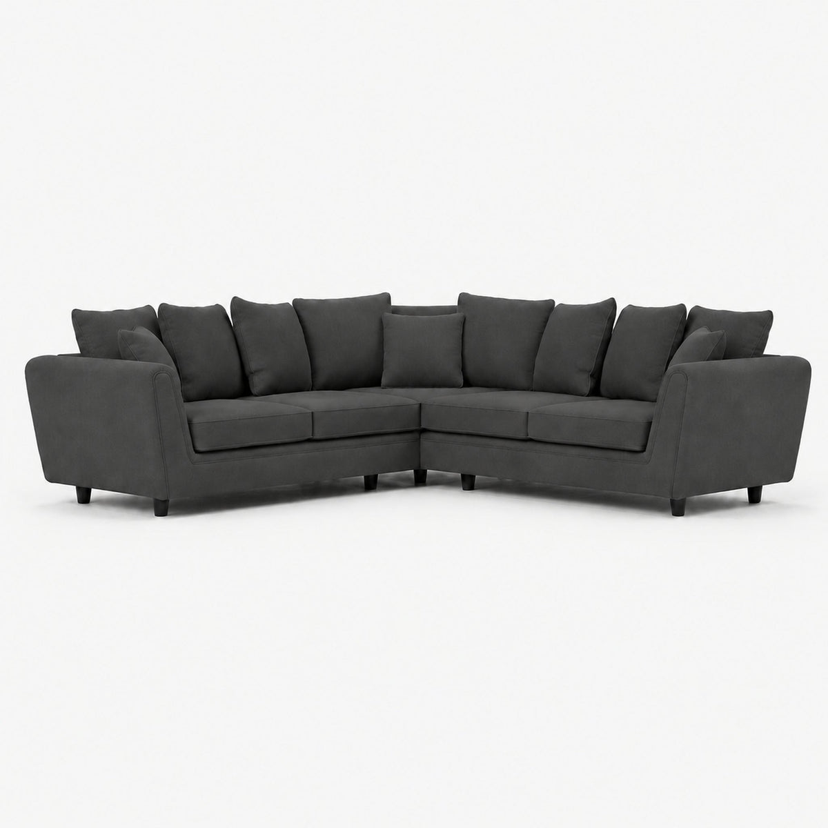 Aldgate Double Corner Sofa — Luxe Steel — clean studio