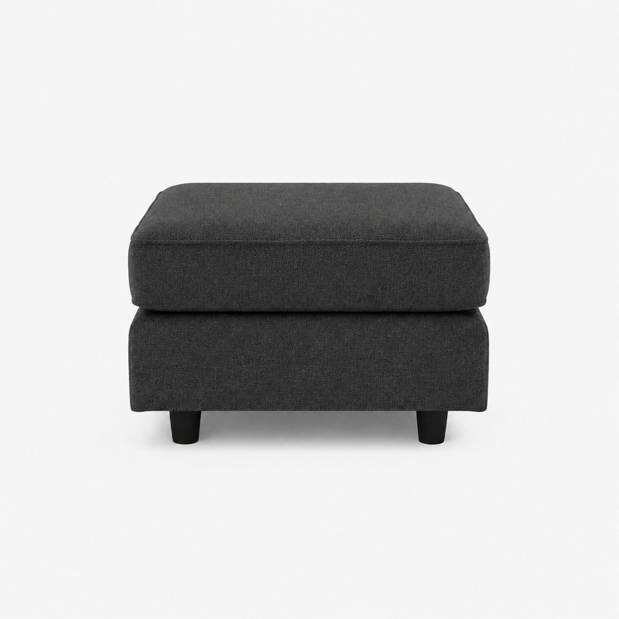 Aldgate Footstool — Luxe Steel — clean studio