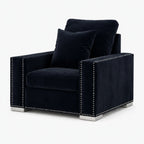 Aria Armchair — Midnight Noir — clean studio
