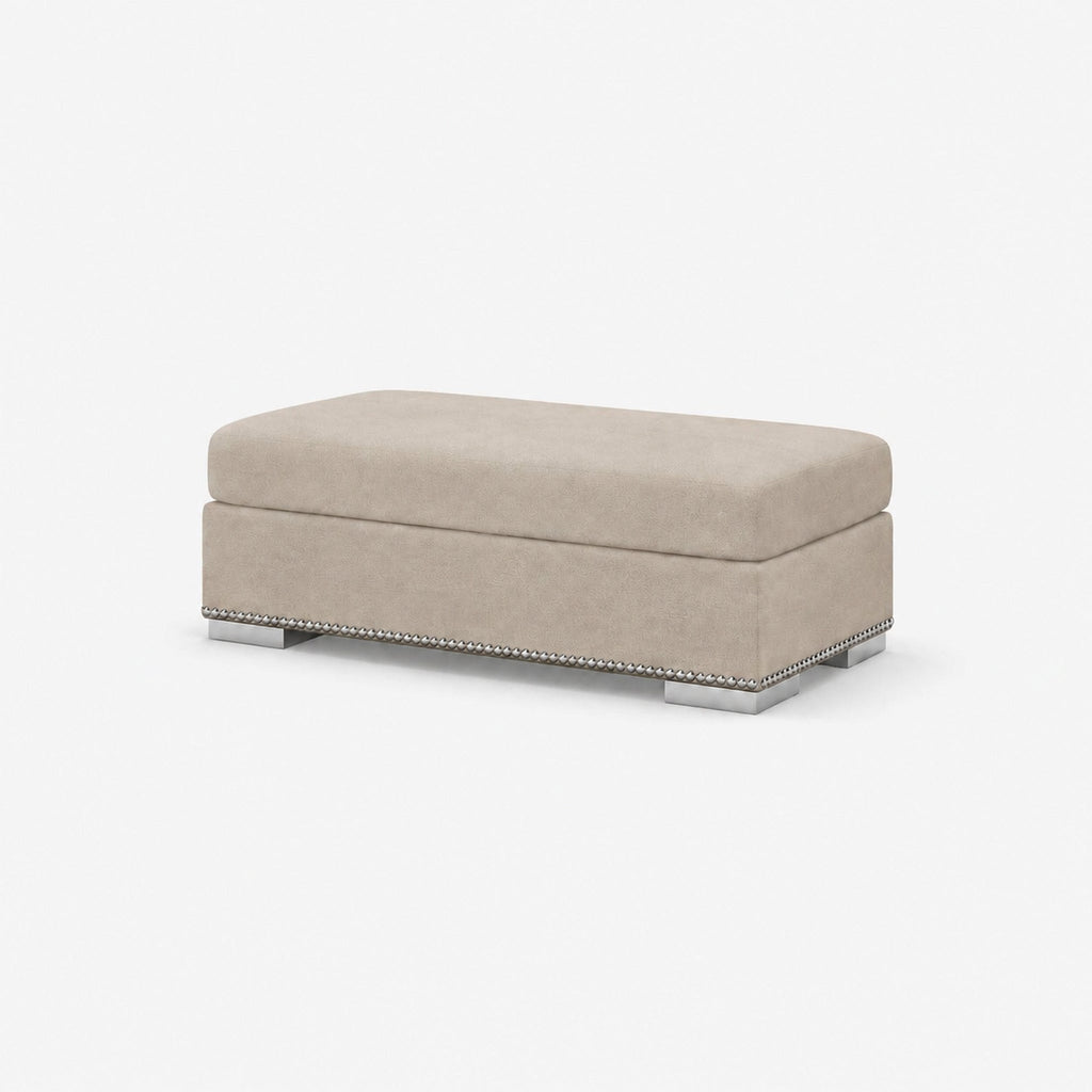 Aria Corner Footstool — Vanilla Cream — clean studio