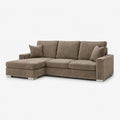 Aria Corner Sofa — Champagne Mink — clean studio