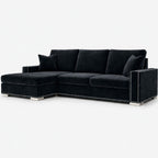 Aria Corner Sofa — Midnight Noir — clean studio