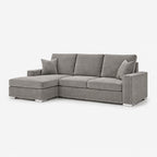 Aria Corner Sofa — Silver — clean studio