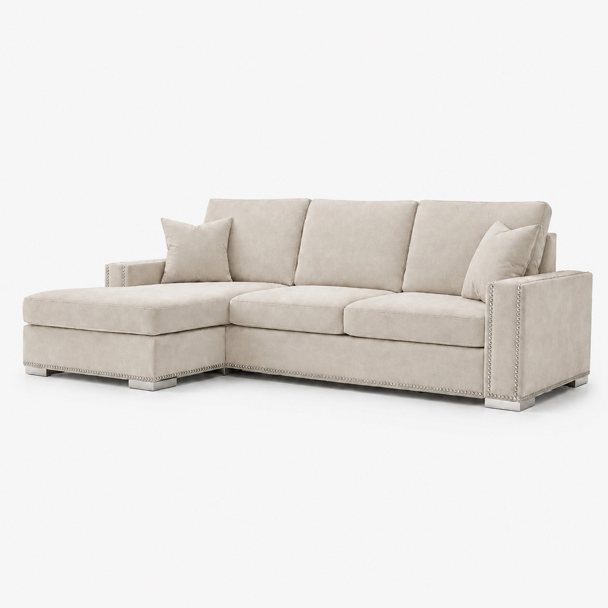 Aria Corner Sofa — Vanilla Cream — clean studio