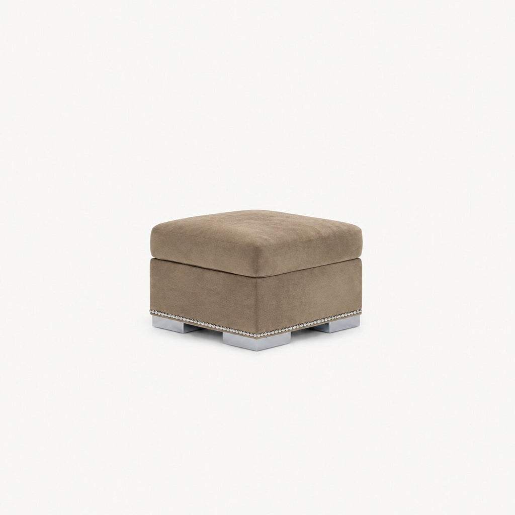 Aria Matching Footstool — Champagne Mink — clean studio