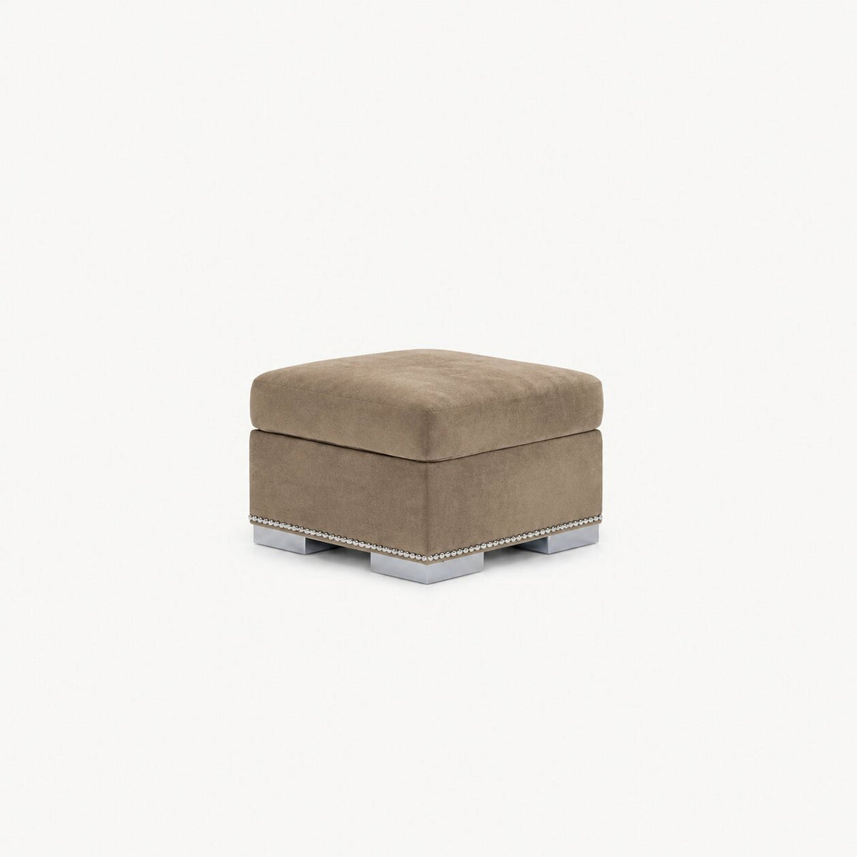 Aria Matching Footstool — Champagne Mink — clean studio