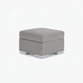 Aria Matching Footstool — Silver — clean studio