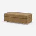 Aria Small Footstool — Champagne Mink — clean studio