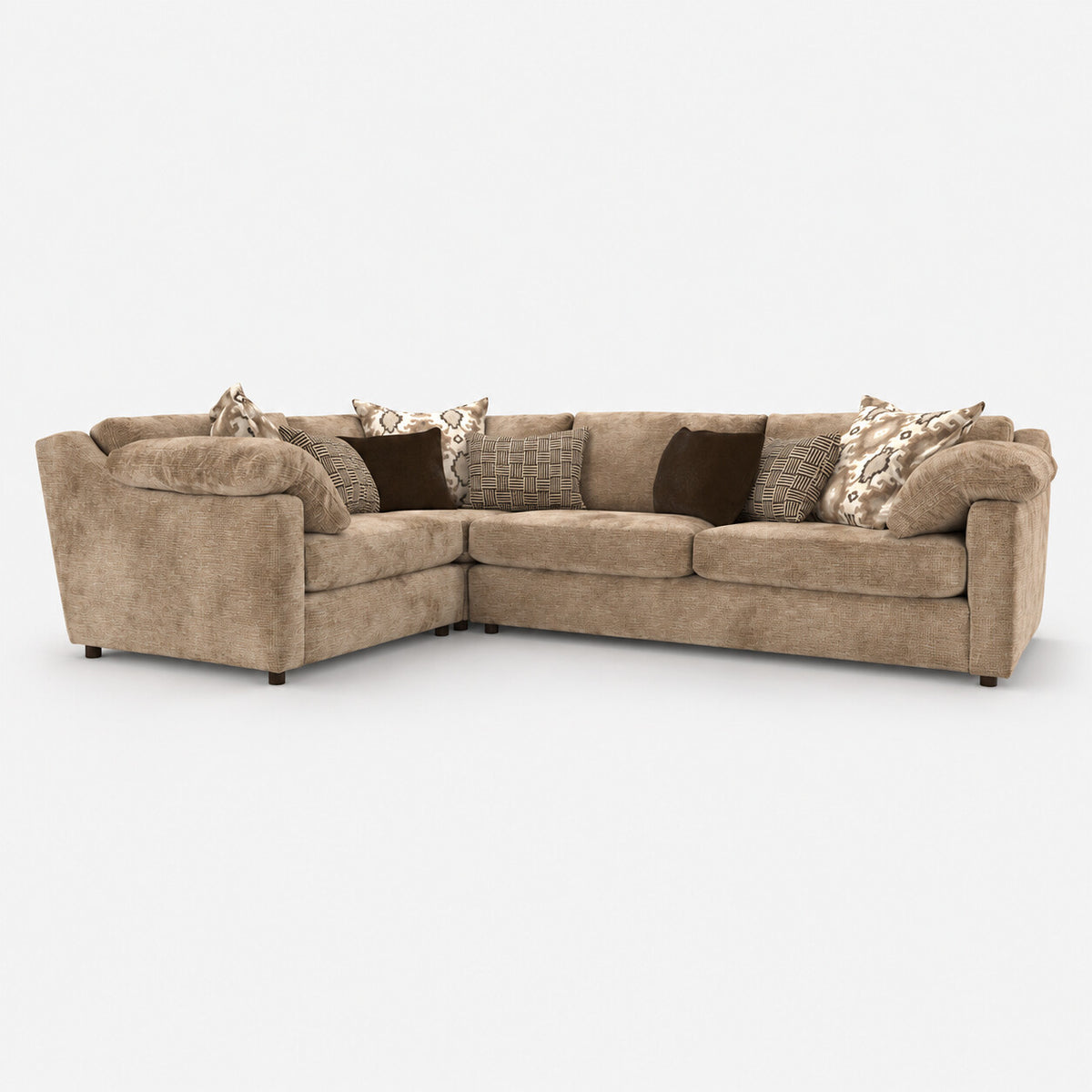 Ashbourne 1 Corner 3 Seater Sofa — light grey studio background