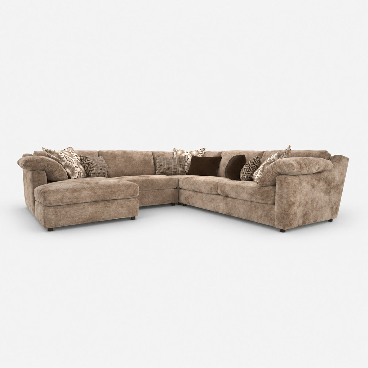 Ashbourne Chaise 3 Corner 3 Sofa — light grey studio background
