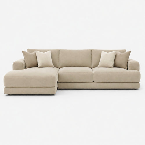 Aurelia Large Chaise Sofa — Summer Beach — clean studio