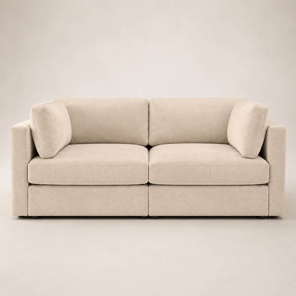Bellano 2 Seater Sofa in Summer Beach Luxe Chenille