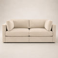 Bellano 2 Seater Sofa in Summer Beach Luxe Chenille