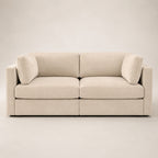 Bellano 2 Seater Sofa in Summer Beach Luxe Chenille