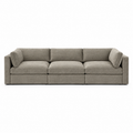 Bellano 3 Seater Sofa — Luxe Chenille summer beach — supportive box cushions