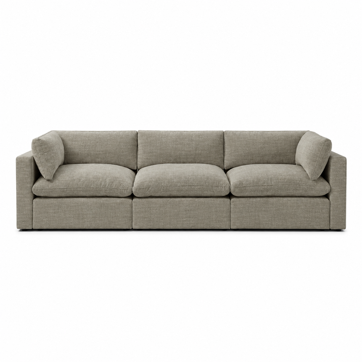 Bellano 3 Seater Sofa — Luxe Chenille summer beach — soft pillow cushions