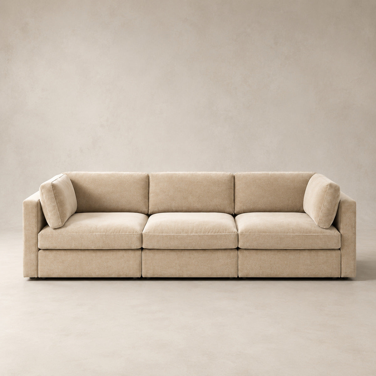 Bellano 3 Seater Sofa in Summer Beach Luxe Chenille