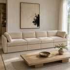 Bellano 4 Seater Sofa in a light contemporary living room