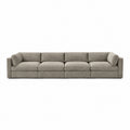 Bellano 4 Seater Sofa — luxe chenille Summer Beach — Box — Supportive memory foam