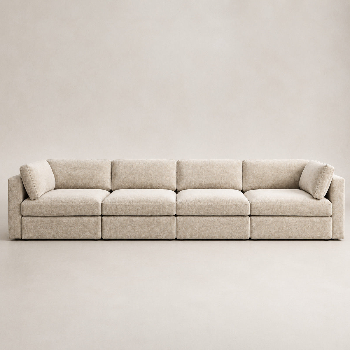 Bellano 4 Seater Sofa in Summer Beach Luxe Chenille