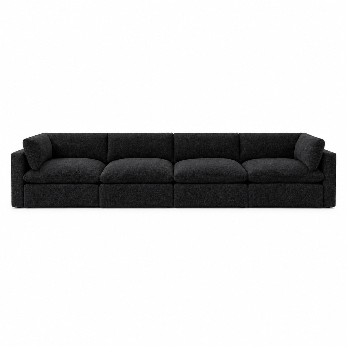 Bellano 4 Seater Sofa — boucle Midnight — Pillow — Extra-soft fibre & feather
