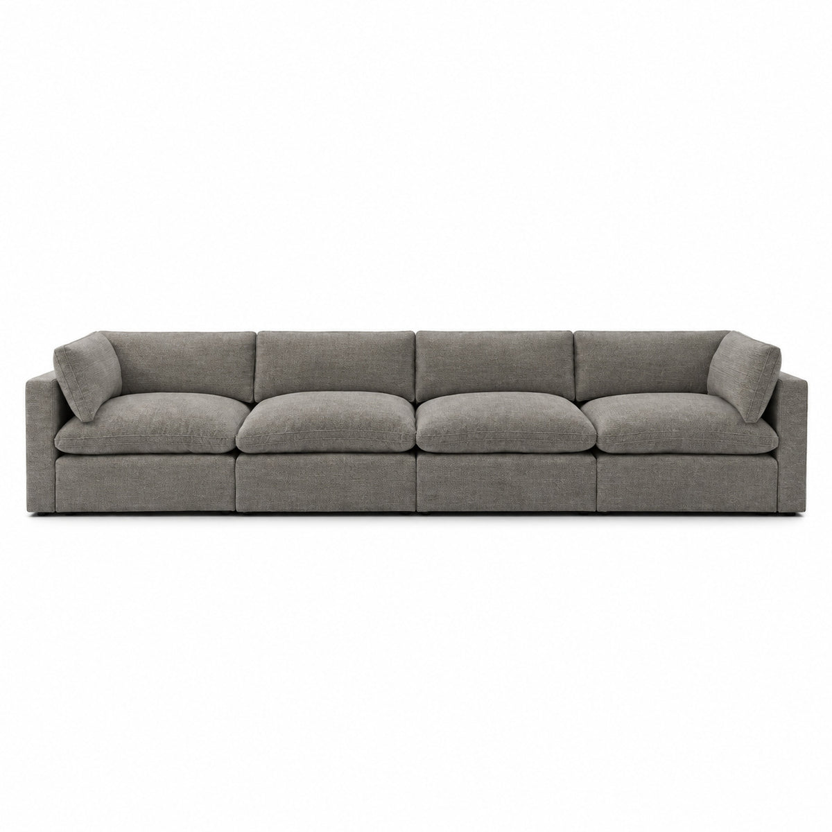 Bellano 4 Seater Sofa — luxe chenille Crimsy Truffle — Pillow — Extra-soft fibre & feather