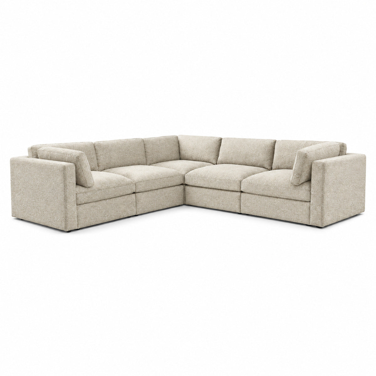 Bellano Corner Sofa — Bouclé Meringue — Box — Supportive memory foam
