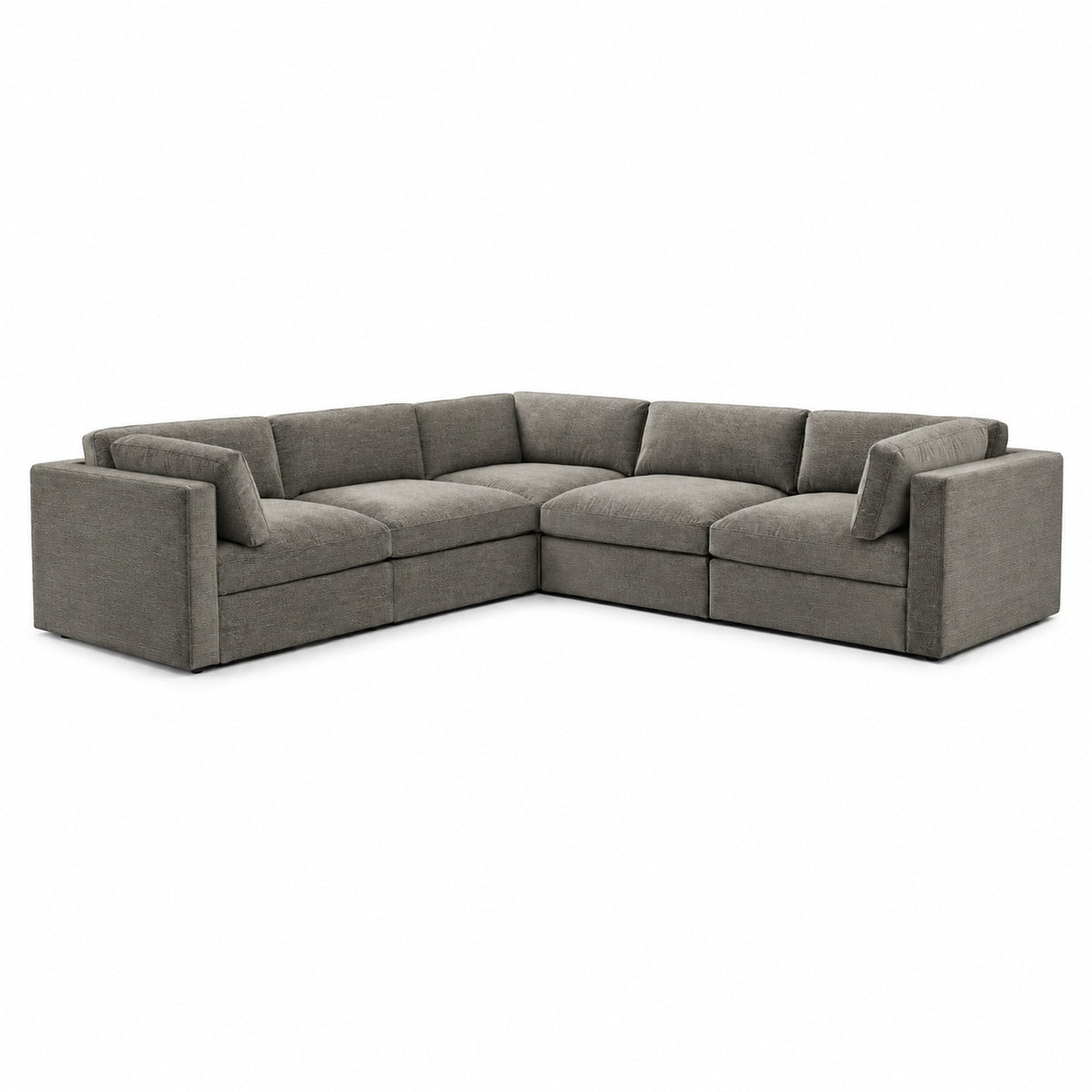 Bellano Corner Sofa — Luxe Chenille Crimsy Truffle — Box — Supportive memory foam