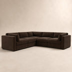 Bellano Corner Sofa in Double Espresso Luxe Chenille