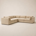 Bellano Corner Sofa in Summer Beach Luxe Chenille