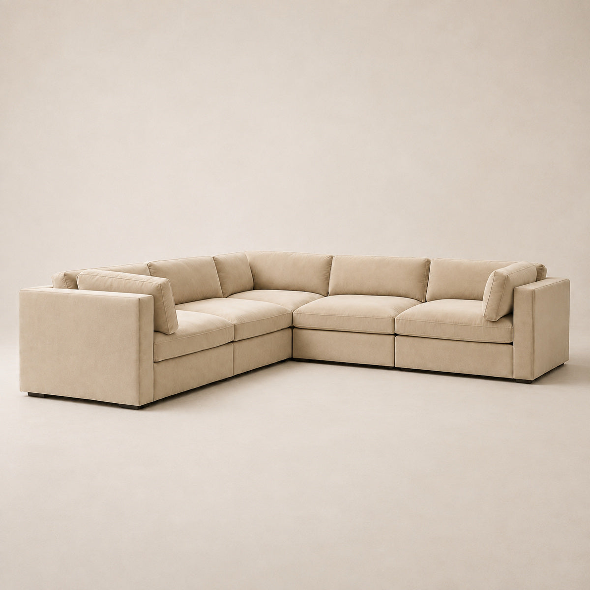Bellano Corner Sofa in Summer Beach Luxe Chenille