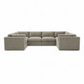 Bellano Grand U-Shape Sofa — Luxe Chenille Summer Beach — Box — Supportive memory foam