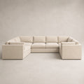 Bellano Grand U-Shape Sofa in Summer Beach Luxe Chenille