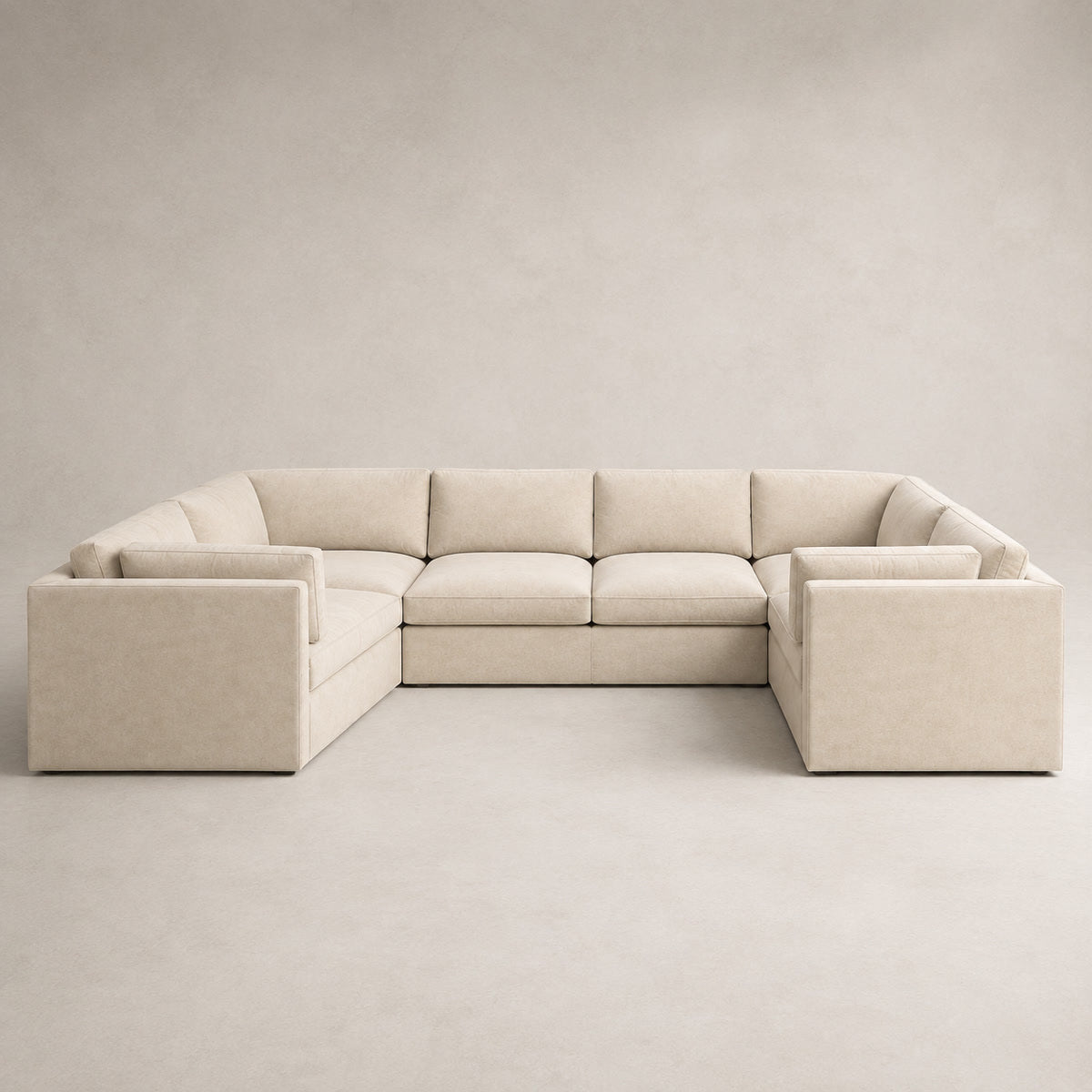 Bellano Grand U-Shape Sofa in Summer Beach Luxe Chenille