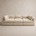 Bellano Pit Cinema Sofa in Summer Beach Luxe Chenille