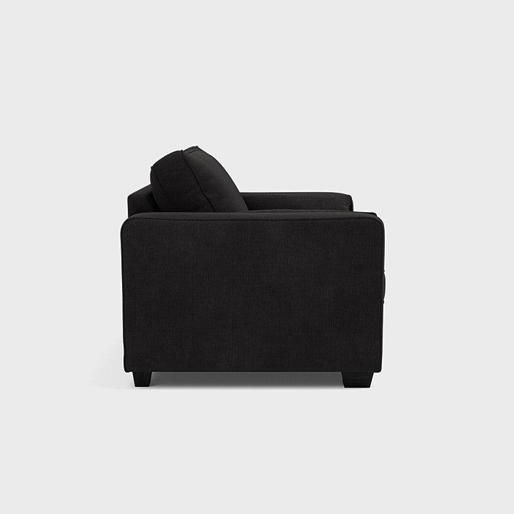 Bloomsbury Love Seat Sofa - Black Top CK Living