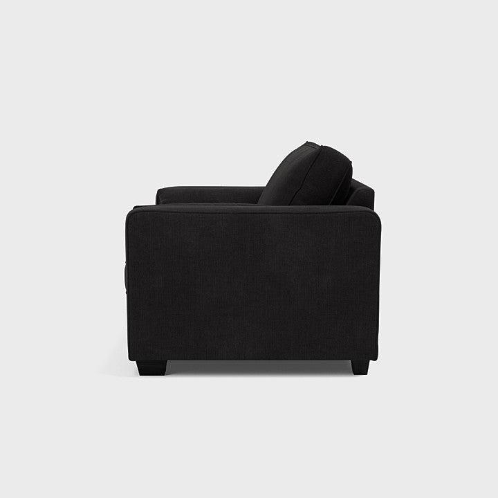 Bloomsbury Love Seat Sofa - Black Top CK Living
