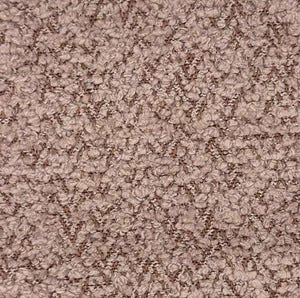 blush pink textured upholstery fabric swatch with subtle zigzag pattern